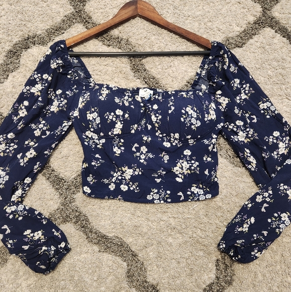 NWT Kenzie Floral Corset Blouse sweetheart neck - Picture 14 of 15